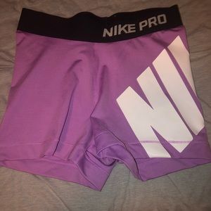 Lavender Nike Pro Shorts